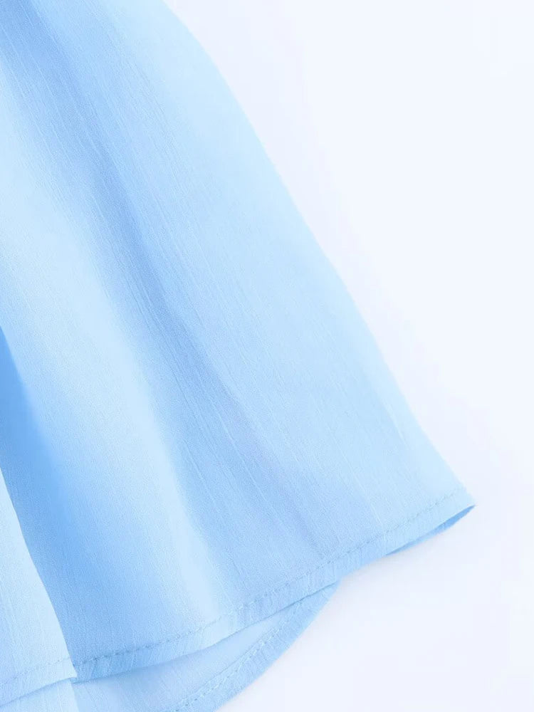 European and American style summer new products women's clothing fashionable lined V-neck thin sling drape dress