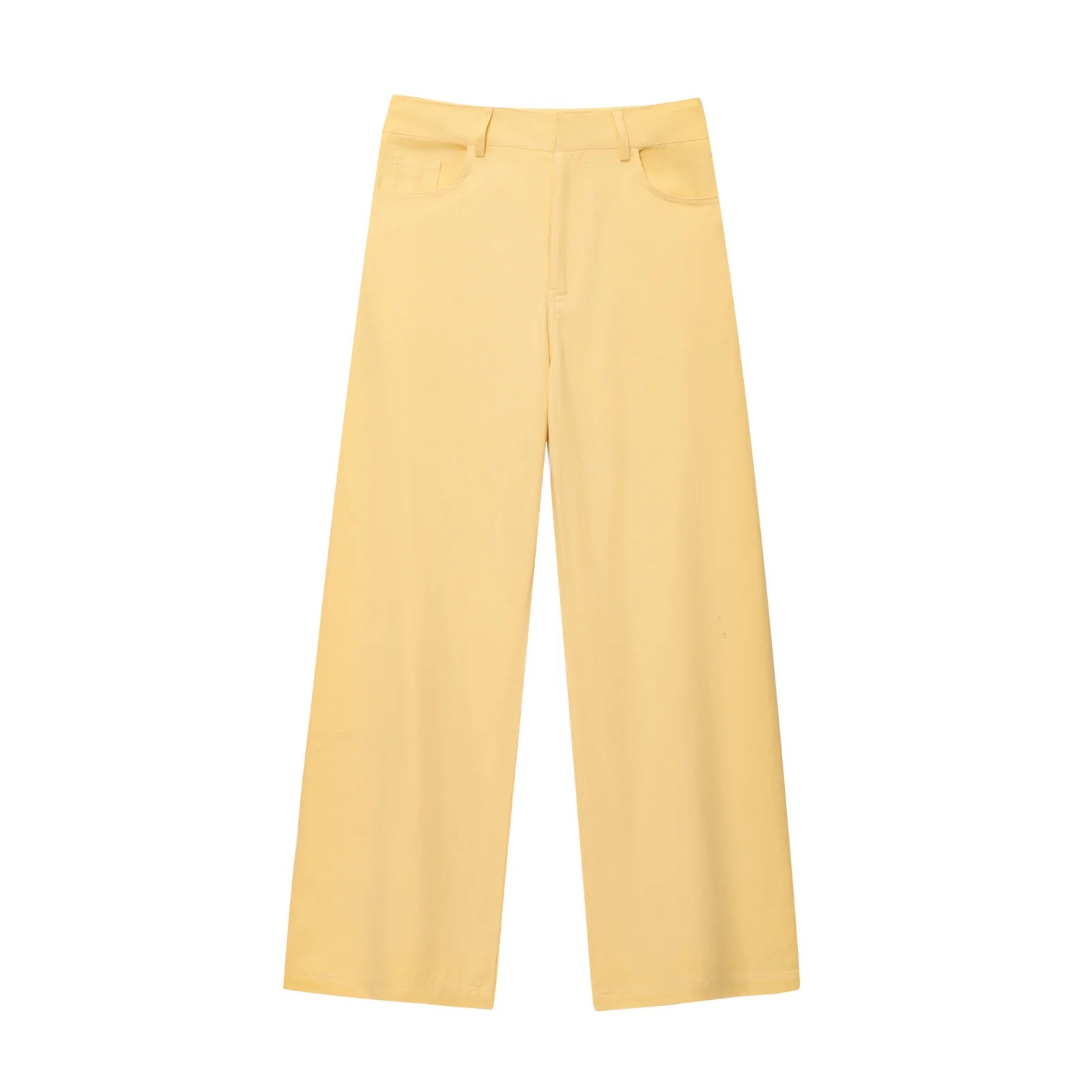 European and American style summer new women's clothing design loose lapel sleeveless vest middle waist wide leg trousers