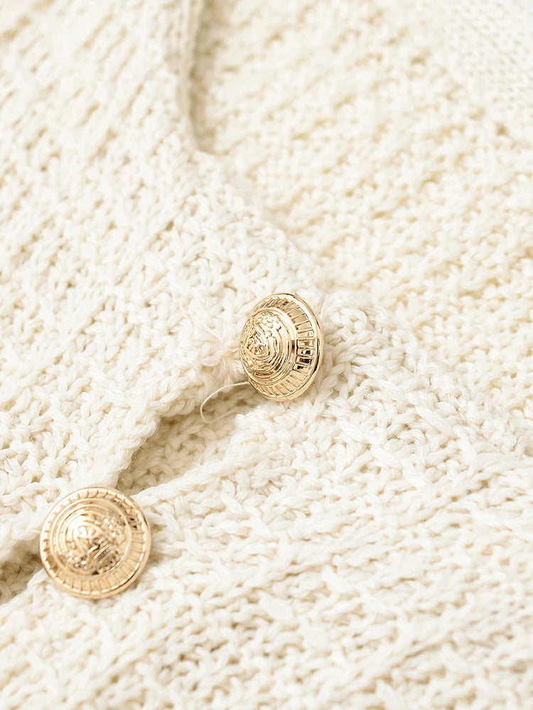 European and American style summer new products Women's clothing Layered decorative round neck short sleeve knitted jacket